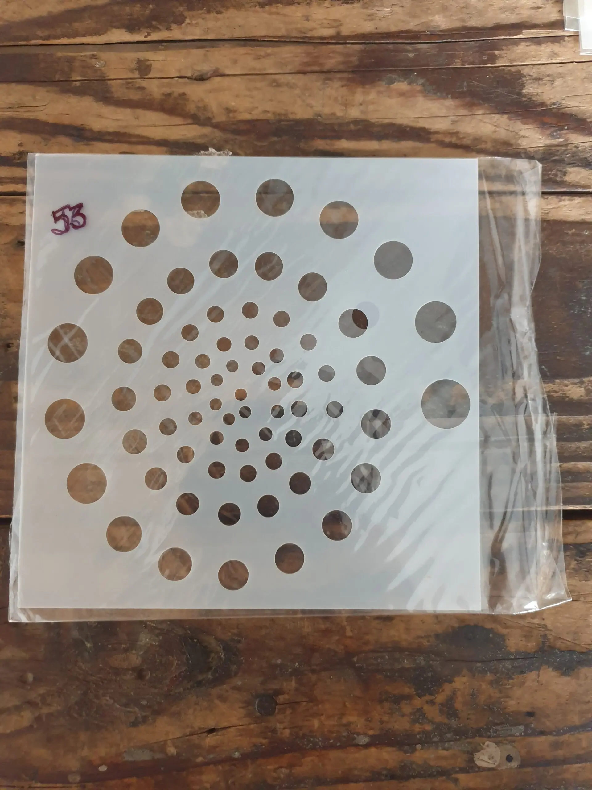 1 pcs Dot Circle Pattern Decoration icing Stencils