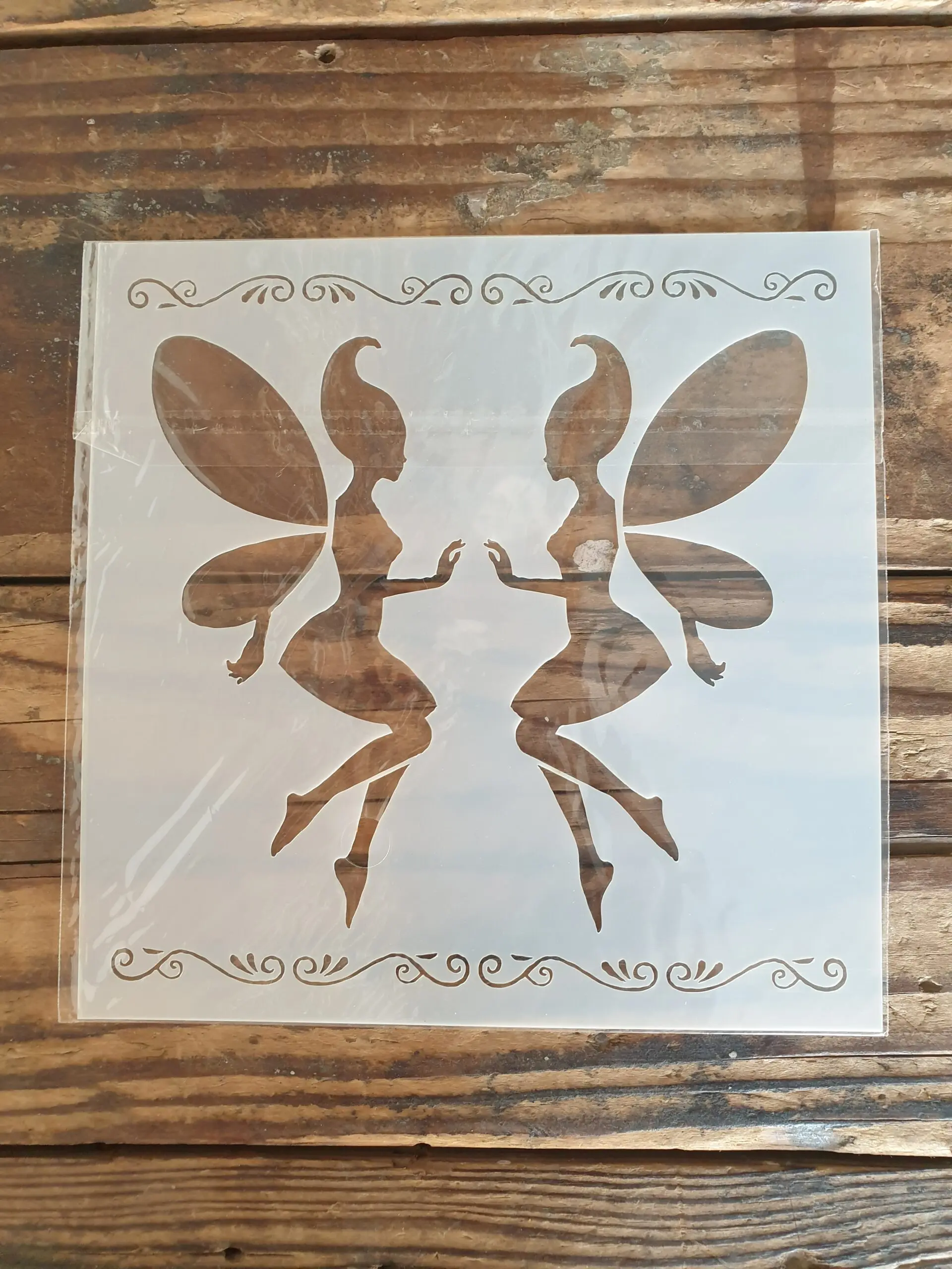 1 pcs Angel theme Decoration icing Stencil Style 2