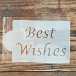 1 pcs Best Wishes Decoration icing Stencil