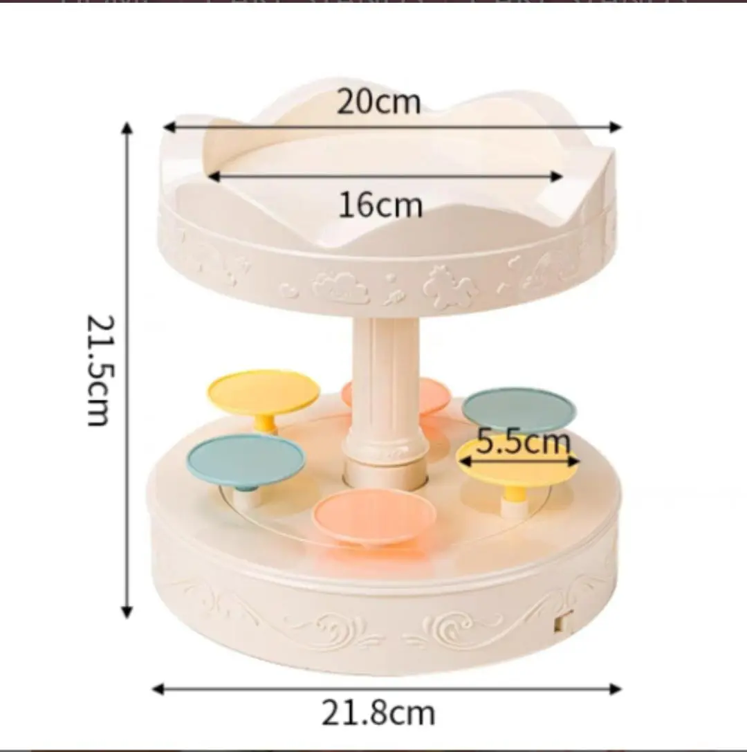 Auto 360 Degree Rotating Cupcake Stand 6PC plus cake stand on top stand