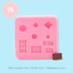 Miniature Chocolate and Swirl Silicone Mould