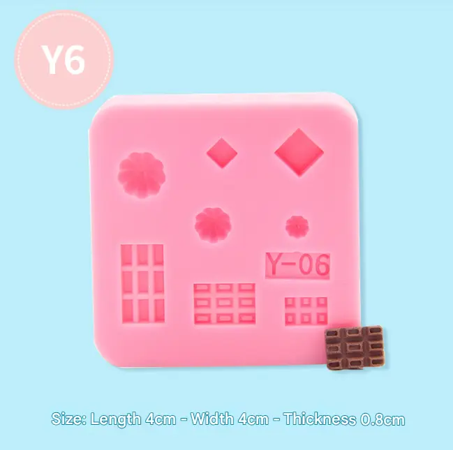Miniature Chocolate and Swirl Silicone Mould