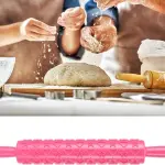Heart and star Embossing Rolling Pin