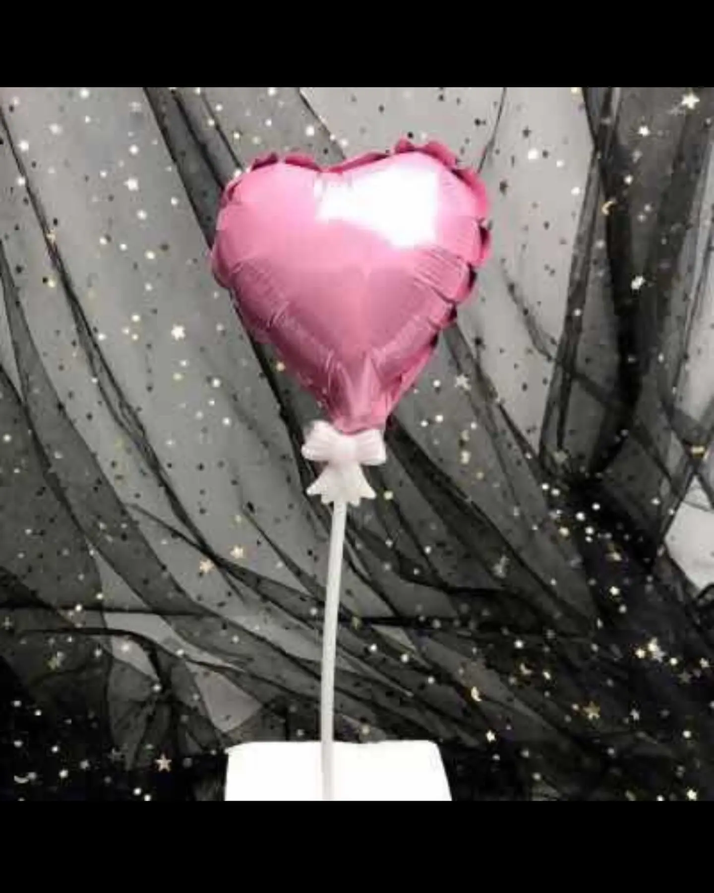 Heart Balloon Cake Topper