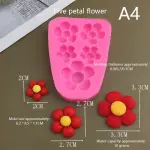 Five Petal Flower Silicone Mould for Fondant