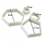 4 pcs Football Fondant Cutter set