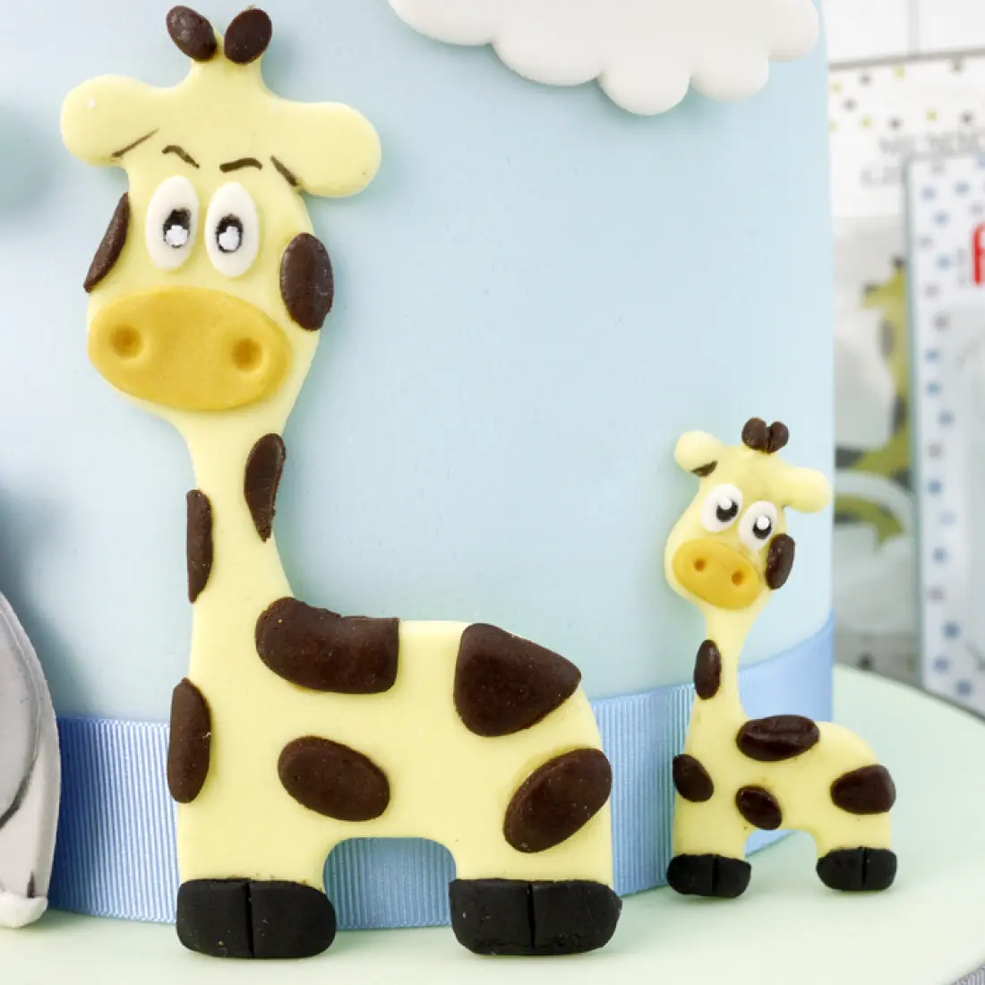 2 pcs Giraffe Fondant Cutter set