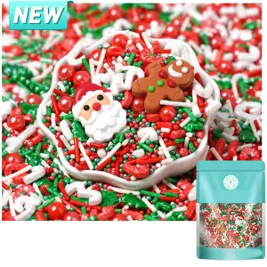 Christmas Santa ginger bread theme Sprinklers 100gm