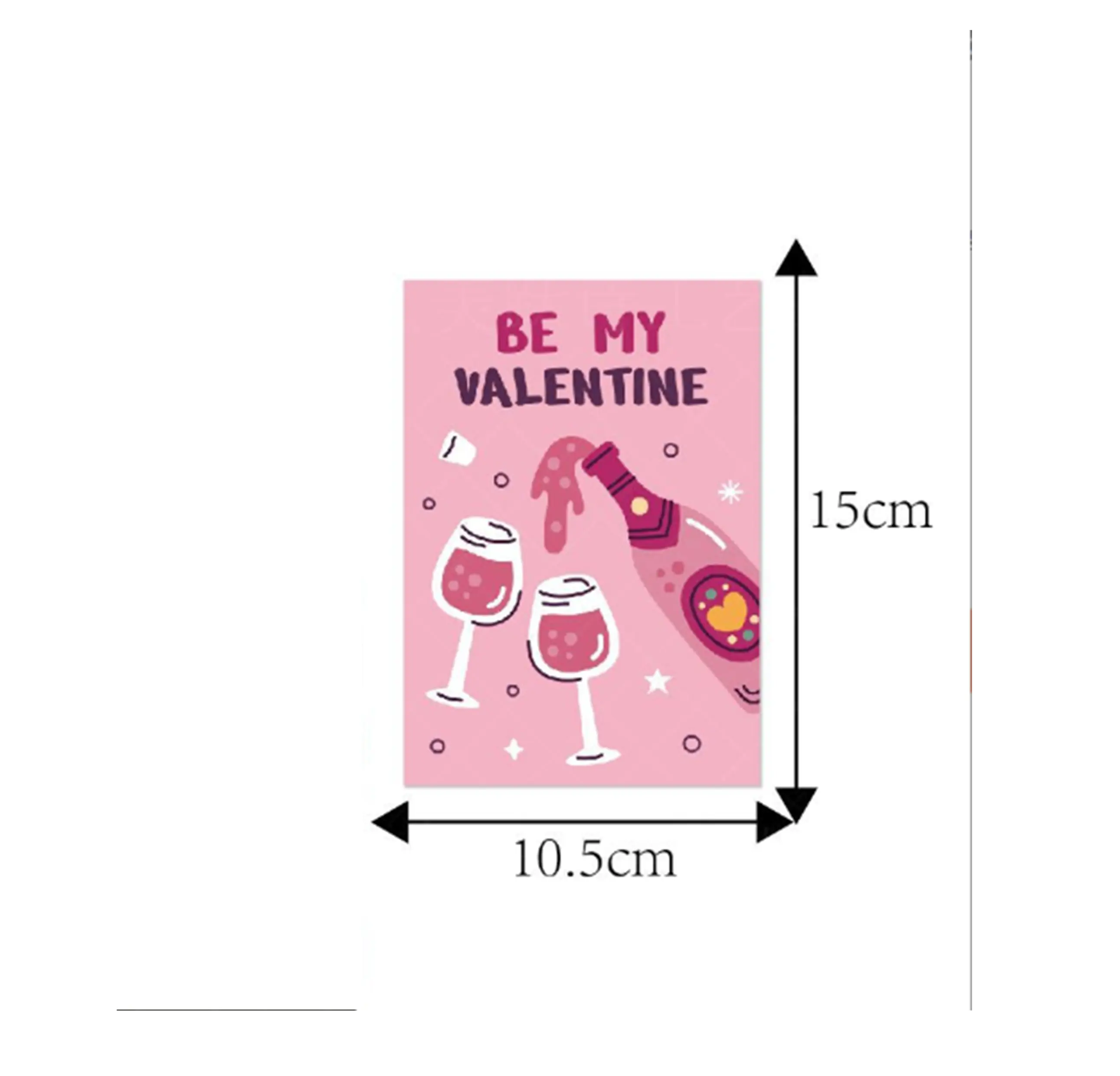 Valentines Large sticker theme 6 Sticker sheet