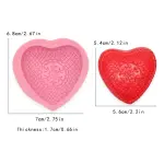 Texture heart silicone fondant mould