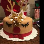 7 pcs Reindeer theme Merry Christmas Topper set for cake decoration