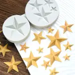3 pcs set of star silicone moulds