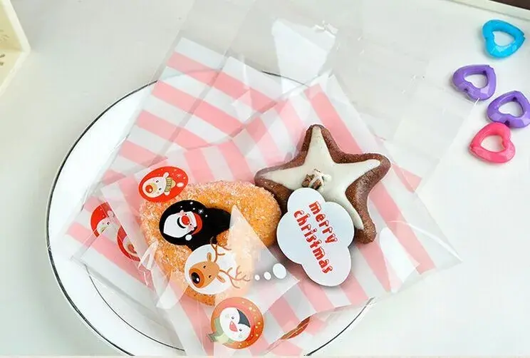 Christmas Themed 100pcs Cookie Candy Sleeve