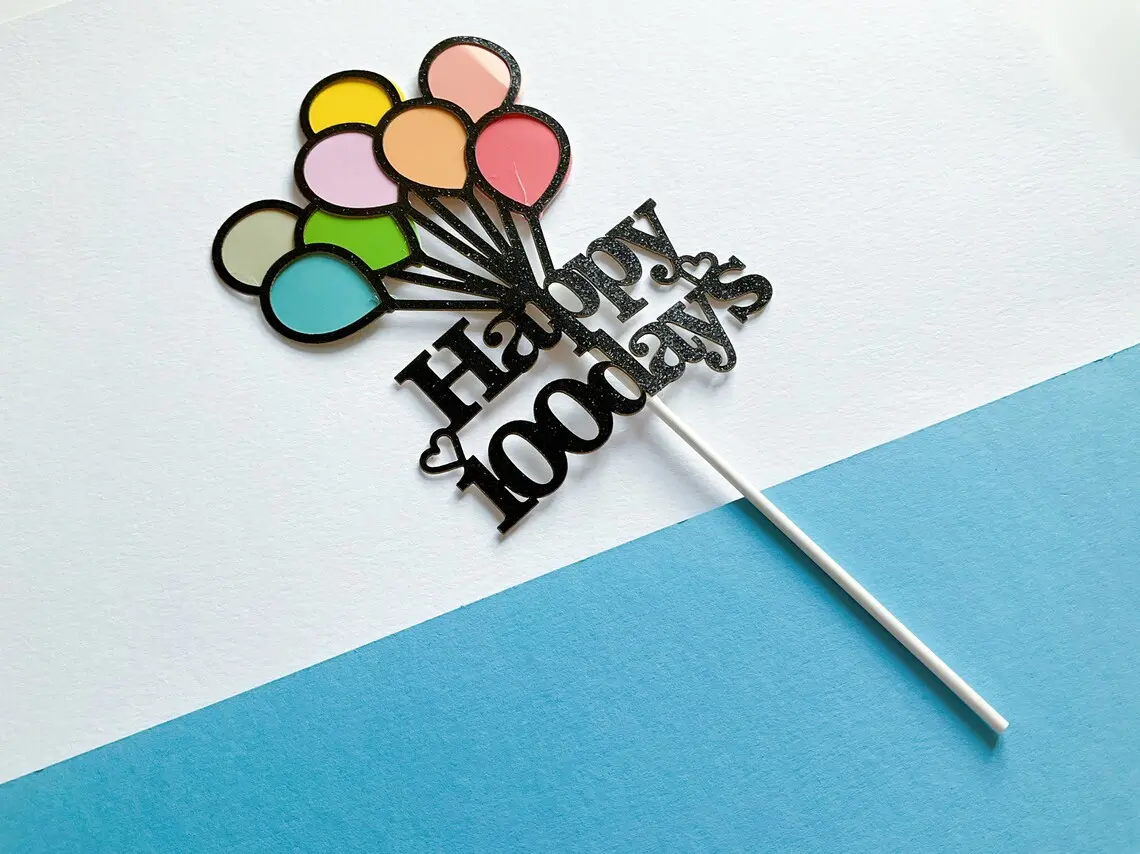 Happy 100 days Cake Topper