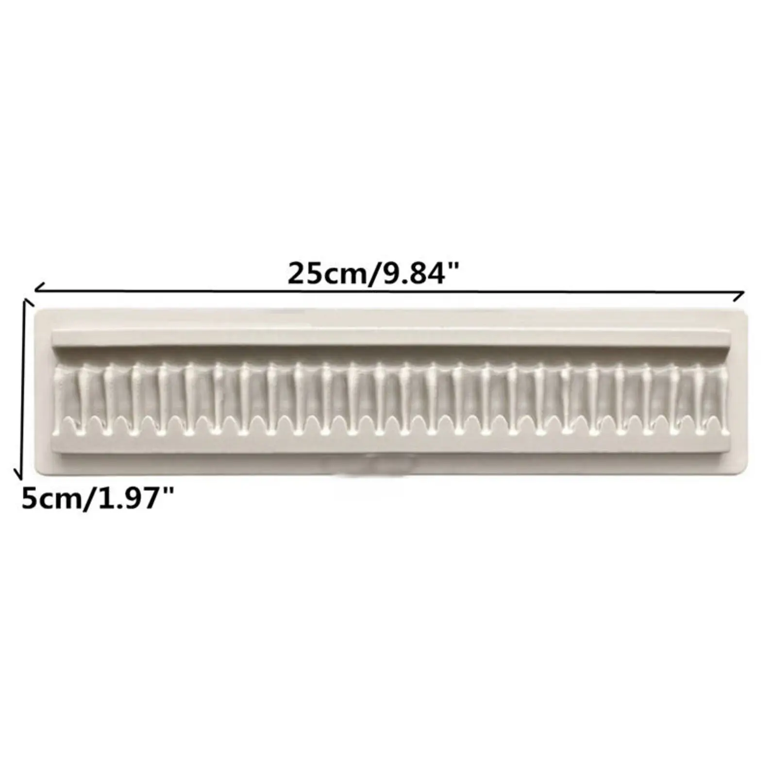 Ruffle frill Border silicone mould