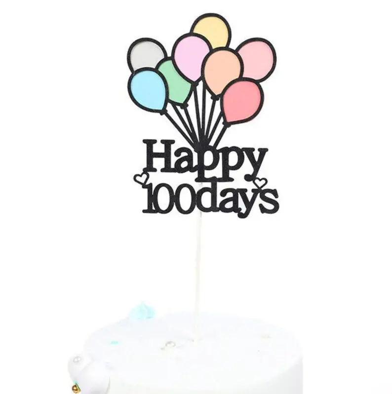 Happy 100 days Cake Topper