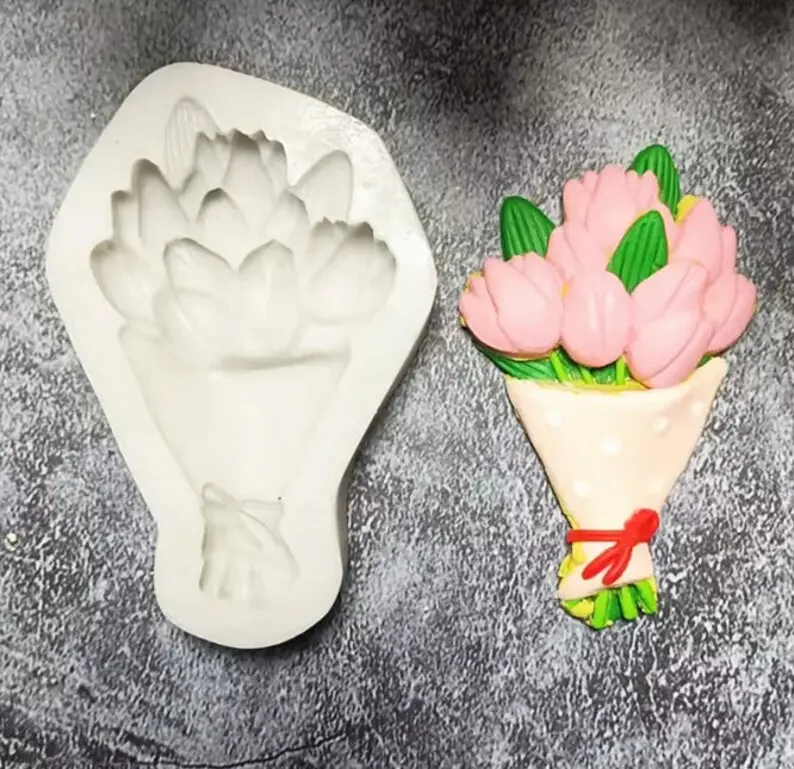 Bouquet Of Flowers Silicone Mould