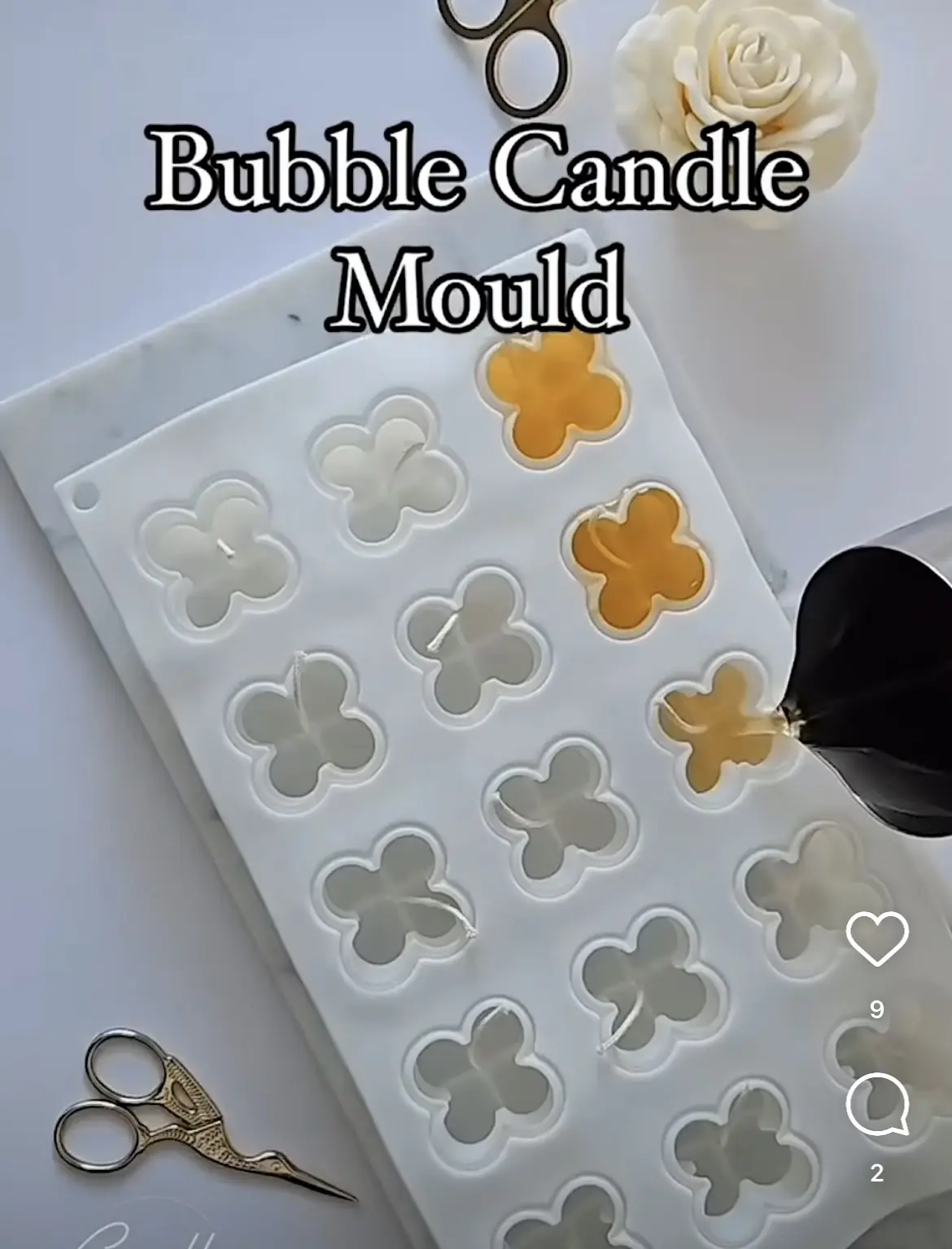 15 cavity Bubble Candle Silicone Mould