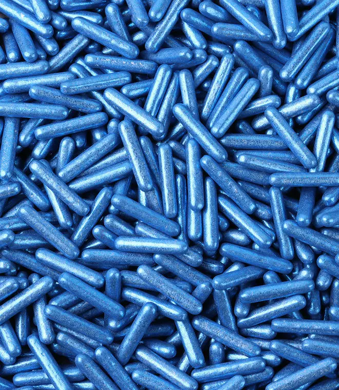 Metallic Blue Rods Sprinklers 100gm