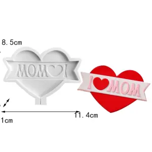 I Love Mom Silicone Mould for Candle, Resin & Cake Decoration