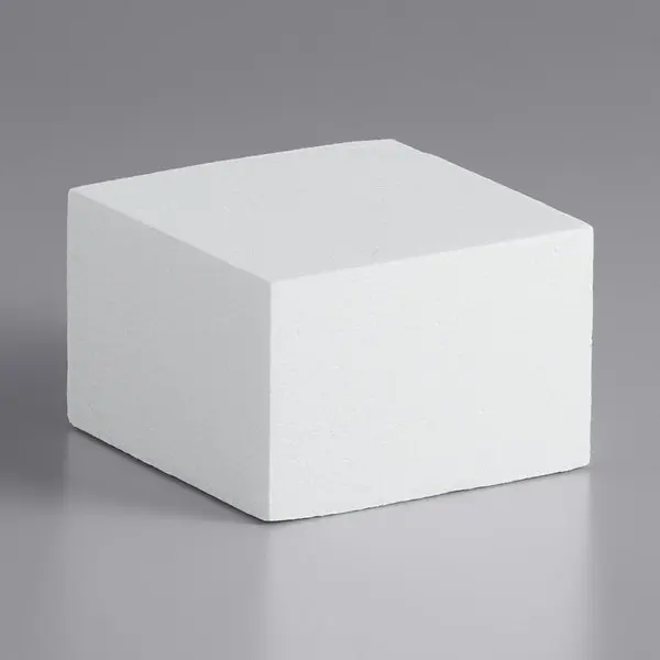 6" x 6" x 4" Foam Square Cake Dummy