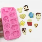 Lyba Icecream Pizza Fries Egg Cake Decorating Silicone Mould