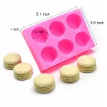 Macarons 6 cavity - Silicone Mould