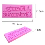 Merry christmas silicone mould for fondant,chocolates,resin etc