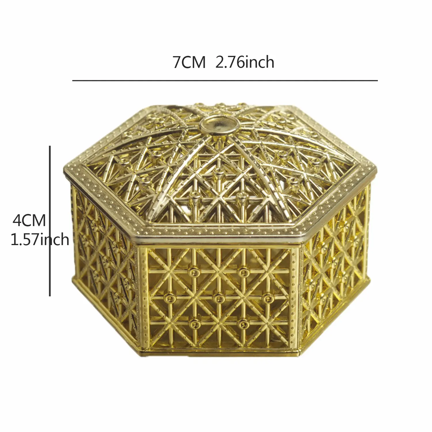 1 pcs Biodegradable Simple polymer Candy Boxes Plastic Wedding Favor Boxes Candy Jars Candy Storage Boxes Gift Boxes for Wedding Baby Shower Christmas Birthday Party,Gold Supplier
