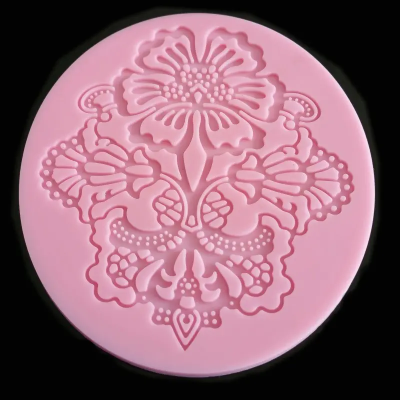 Lace Flower Shape Silicone Cake Mould