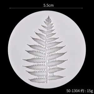 Fern leaf christmas silicone mould