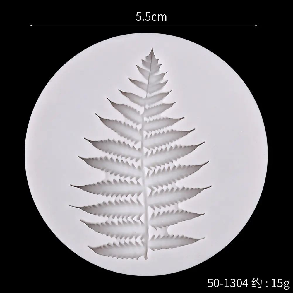 Fern leaf christmas silicone mould