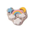 3D Rainbow cloud star moon Silicone mould
