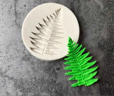Fern leaf christmas silicone mould