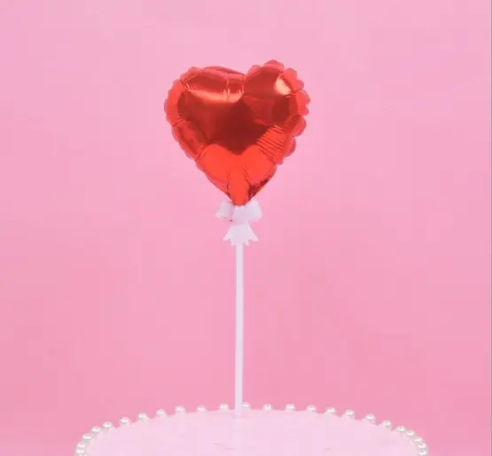Heart Balloon Cake Topper
