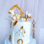 1 pcs Double Acrylic I love you cake topper