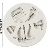 Pirate Sailing Ship Silicone Mould for Fondant, Chocolate & DIY Crafts