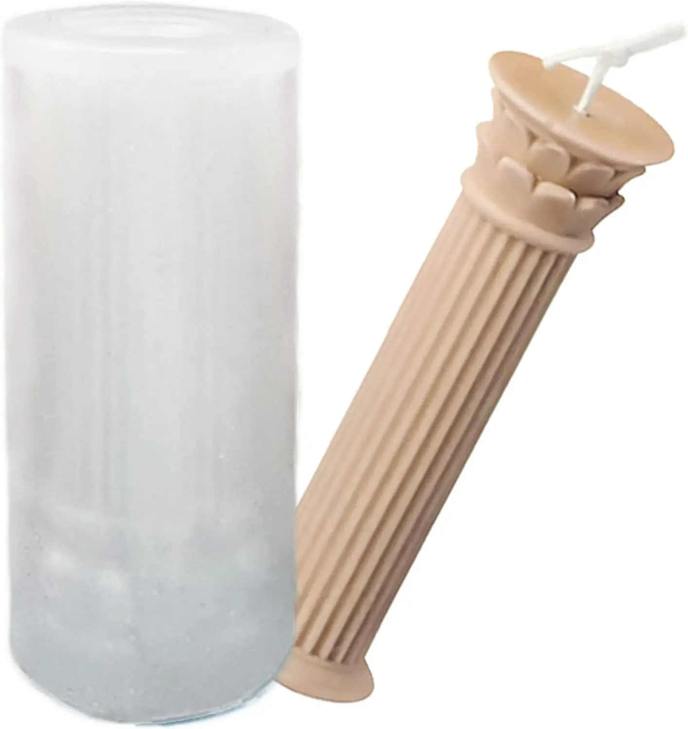 Roman Column Silicone Candle Mould