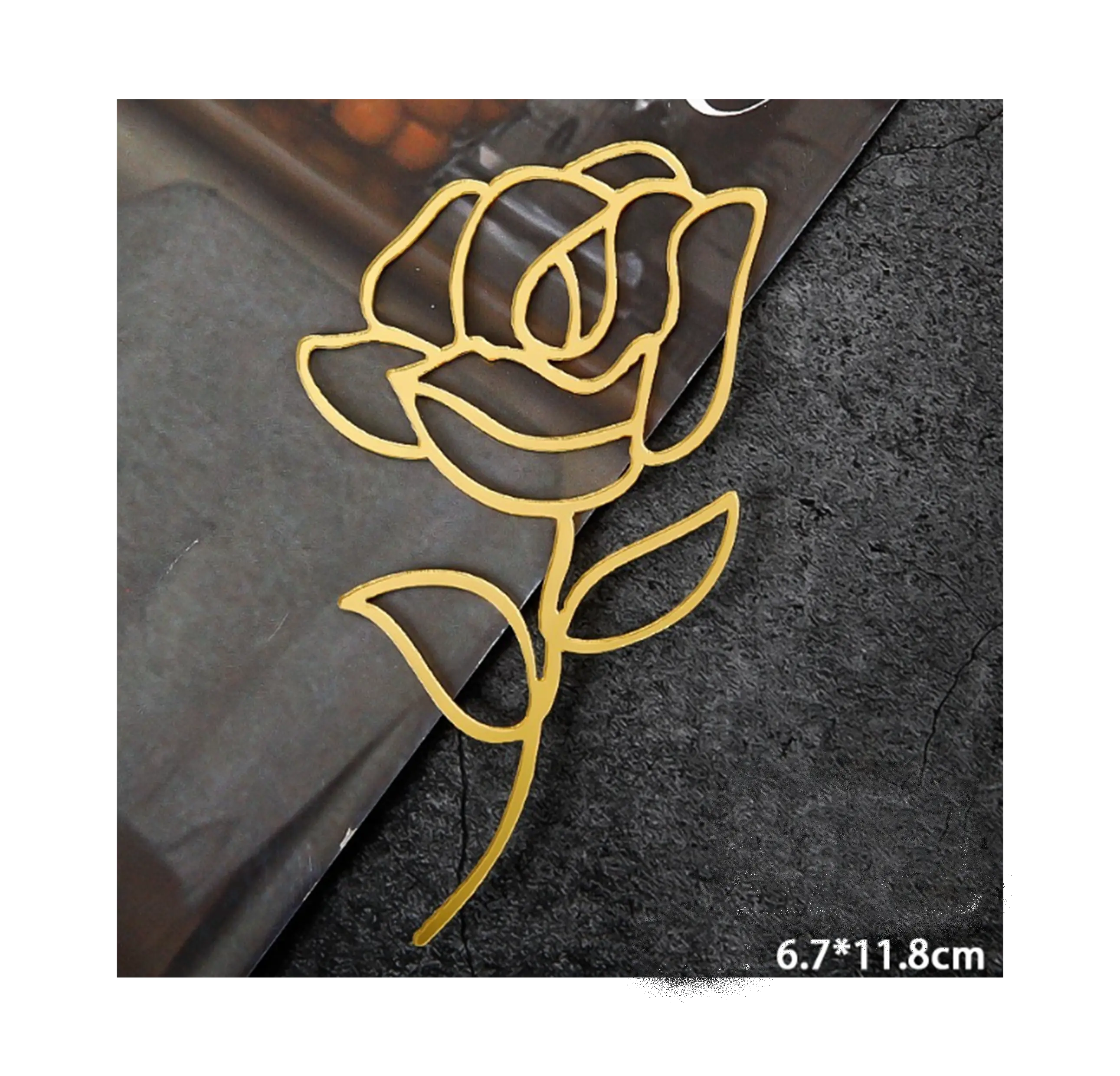 1 Pcs Acrylic Rose Flower Acrylic Cake topper Style 2