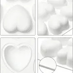 8 Cavity heart shaped mousse pastry entremet mould