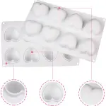 8 Cavity heart shaped mousse pastry entremet mould