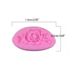 3D Flower with leaf motif flower silicone Mould