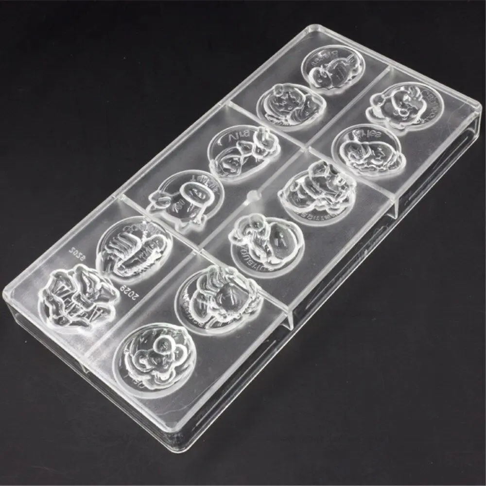 12 Zodiac Polycarbonate Chocolate Mold Candy Cake Decoration Mould