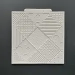 Fondant Patchwork Quilt Knitting Weave Mat silicone Mould
