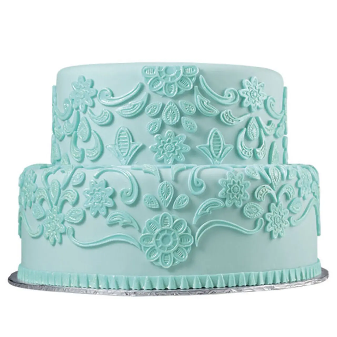 Lace flower boarder silicone Mould
