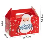 1Pcs 2Cavity Cupcake Box Santa Cupcake Box For Mousse,Pudding,Pastry