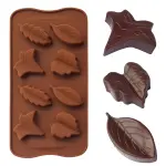 8 cavity leaf Chocolate silicone Mould