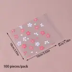 Flower 100pcs Cookie Candy Sleeve