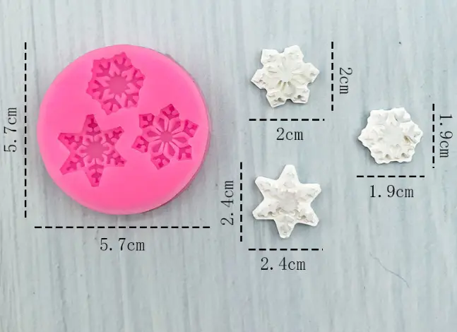 3 cavity silicone mould