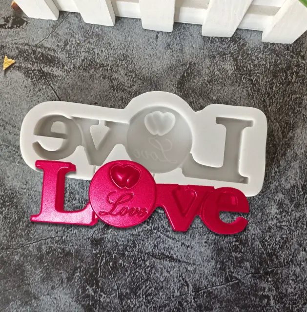 Love chocolate fondant silicone mould